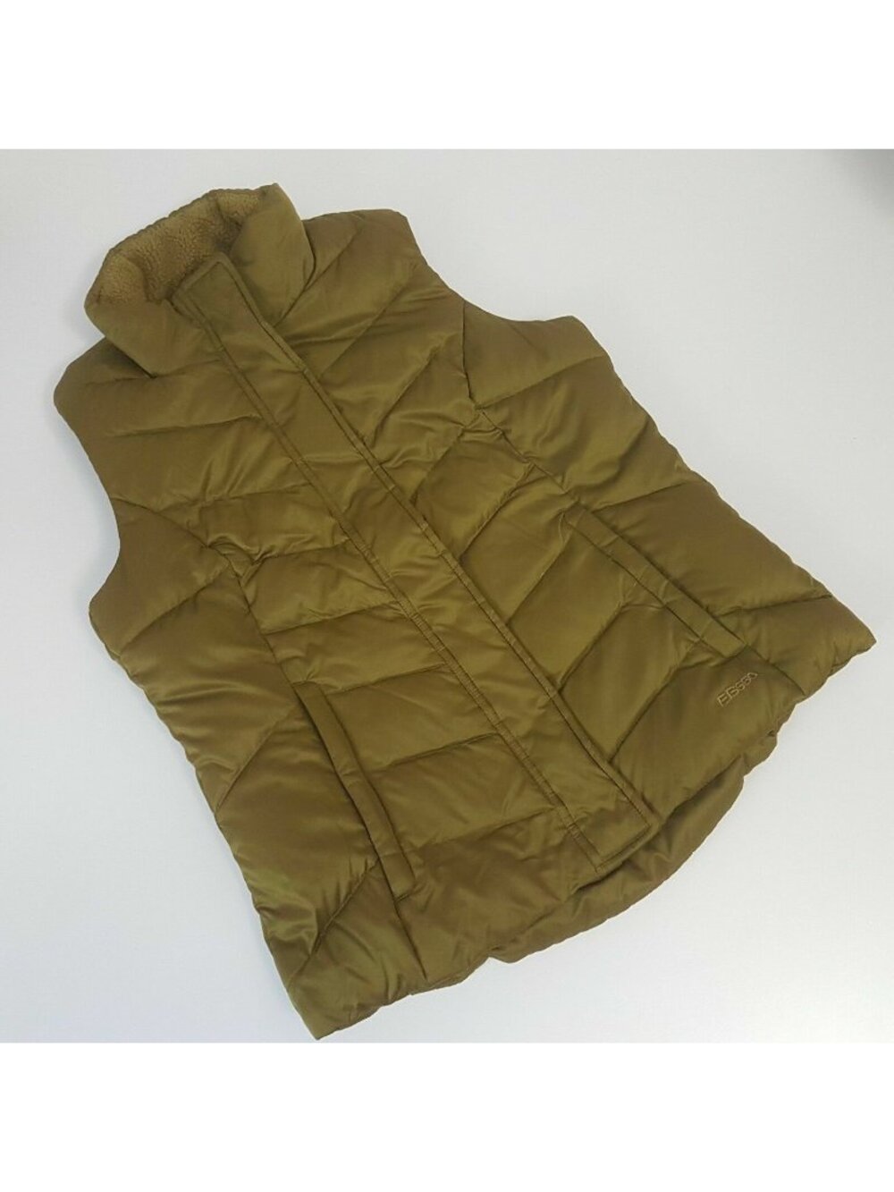 Eddie Bauer Women’s Small EB550 Goose Down Puffer Vest Olive